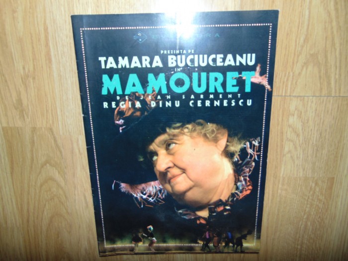 Program Teatru Bulandra -Mamouret -Tamara Buciuceanu