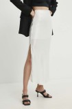 Answear Lab fustă culoarea alb, maxi, drept