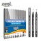 Fineliner, diferite dimensiuni 0.03-2 mm + varf tip pensula, 12 buc/set - S-COOL