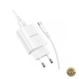 Incarcator Retea cu Cablu USB-C Borofone BN1 10W 2.1A 1 x USB-A Alb