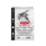 Caiet pentru schite si desen DERWENT Professional, A5, cu spira, 30 coli, 165