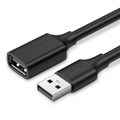 Adaptor Cablu Ugreen USB (femă) - USB (tată) 1m Negru (10314) foto