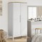 vidaXL Șifonier &quot;FLORO&quot;, alb, 77x53x171 cm, lemn masiv pin 374006