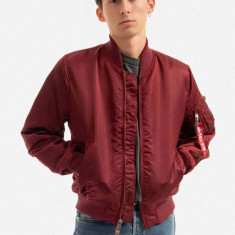 Alpha Industries geacă bomber ALPHA INDUSTRIES MA-1 VF bărbați, culoarea bordo, de tranziție 191118.184-maroon