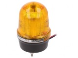 Semnalizator LED luminos ambră 10-30VDC
