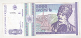 bnk bn Romania 5000 lei 1993 xf