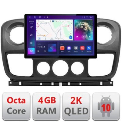 Navigatie dedicata Opel Movano, Renault Master 2010-2021 Edonav ecran 13&amp;quot; 2K 8 si 128 Android Waze USB Navigatie 4G 360 Toslink Yotube V2 CarStore Tec foto