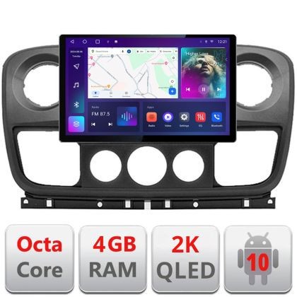 Navigatie dedicata Opel Movano, Renault Master 2010-2021 Edonav ecran 13&quot; 2K 8 si 128 Android Waze USB Navigatie 4G 360 Toslink Yotube V2 CarStore Tec