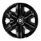 Set 4 capace roti Hubcaps fast black R16 pentru gama auto Fiat