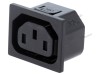 Conector Alimentare AC Soclu Mamă 10A 250V IEC 60320