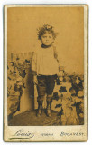 4124 - BUCURESTI, child, Romania ( 10,5/6,5 cm ) - CDV old photocard