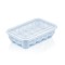 Cutie alimentara din plastic, pentru oua, etans, stivuibil, albastru, 15 compartimente