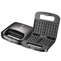 Aparat pentru preparat vafe LENTZ 29023, 750 W, placi antiaderente, negru foto