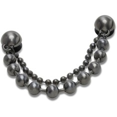 Jibbitz Crocs Double Black Gem Chain