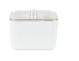 Cutie cu capac pt depozitare cosmetice Livarno home, 12.5 x 7.8 x 10 cm, plastic