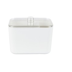 Cutie cu capac pt depozitare cosmetice Livarno home, 12.5 x 7.8 x 10 cm, plastic