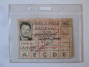 Permis de intrare/legitimație serviciu &icirc;ntreprindere comunistă 1981, Romania de la 1950, Documente, Alb