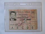 Permis de intrare/legitimație serviciu &icirc;ntreprindere comunistă 1981, Romania de la 1950, Documente, Alb