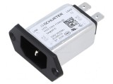 Conector AC soclu tată 2A 250VAC - Conector AC soclu tată 2A