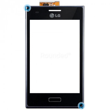 LG E610 Optimus L5 display touchscreen, digitizer touchpanel negru piesa de schimb TOUCHSCR foto