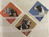 Timbre Serii Romania Caini de vanatoare, Stampilat