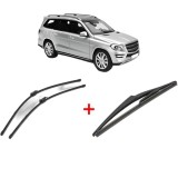Cumpara ieftin Set 3 stergatoare MERCEDES-BENZ GL-CLASS (X166) 2012-2015, parbriz si luneta, Valeo Silencio