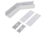 Conector 135&deg; Alb Aluminiu VARIO30-02