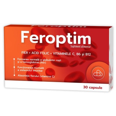 Feroptim 30 capsule Zdrovit foto