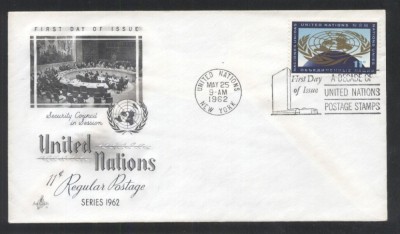 UN New York 1962 Definitive Mi.104 FDC UN.281 foto