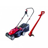 Set masina de tuns iarba 1600W si trimmer 250W, Raider RD-LMGT01
