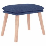 Cumpara ieftin Taburet, albastru, 45x29,5x35 cm, material textil