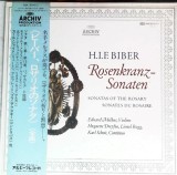 Vinil 2XLP # "Japan Press" H.I.F. Biber, Eduard Melkus, Huguette Dreyfus&lrm;&ndash; Rosenkranz-Sonaten = Sonatas Of The Rosary = Sonates Du Rosaire (NM)