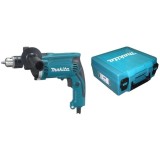 Masina de gaurit si insurubat (bormasina) cu percutie Makita HP1631K, 710 W, 3200 RPM, 48.000 percutii/min, 13 mm mandrina, maner lateral, valiza tran