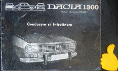 Dacia 1300 r1170-200 1300 Break 1300 conducere si intretinere foto