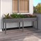 vidaXL Jardinieră cu căptușeală, gri, 203x53x76 cm, lemn masiv brad 364241