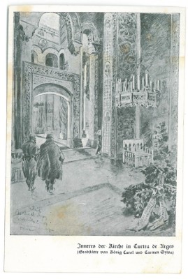 1563 - CURTEA de ARGES, Monastery, Romania - old postcard - unused foto