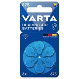 BATERII AUDITIVE 675 BLISTER 6 VARTA