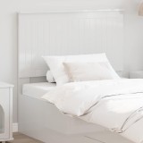vidaXL Tăblie cap cu headboard Alb Lucios 100 cm Lemn compozit 887796