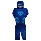 Costum Eroi in Pijamale, PJ Masks, pentru copii, Pisoi Connor, albastru, 3-5 ani, 100-110 cm