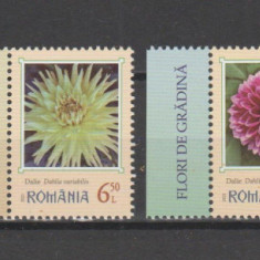 ROMANIA 2022 FLORI DE GRADINA - DALII Serie 4 timbre LP.2390 MNH**