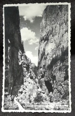 Fotografie tip carte postala, Lacul Rosu Cheile Bicazului, 1937 foto