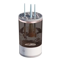 Dispozitiv Portabil de Curatare a Pensulelor de Machiaj, Potrivit pentru Pensule , 5V, 7000RPM, Vibratii Sonice, USB, 9x9x16 cm