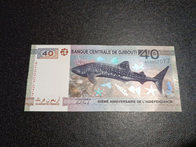 Bancnota 40 Francs Djibouti foto