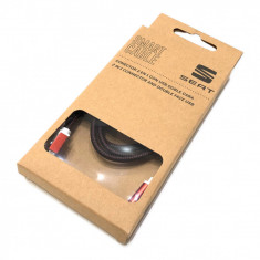 Cablu Incarcator Oe Seat 2 In 1 Adaptor Android/iOS Lightning Micro USB Rosu 000051444AK