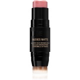 Nudestix Nudies Matte machiaj multifuncțional pentru ochi, buze și față culoare Sunkissed Pink 7 g