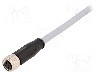 Conector M8, 3 pini, clasa etanseitate {{Clasa etan&amp;#351;eitate}}, HARTING - 21348100380005