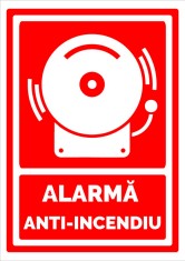 Semn cu Alarma de incendiu foto