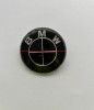 Emblema Capota BMW Neagra 82mm, Plastic + Silicon, Prindere 2 Picioruse