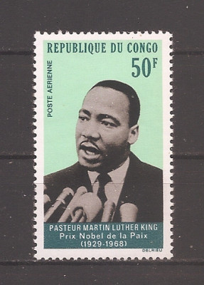 Congo 1968 - Comemorarea Martin Luther King, MNH foto