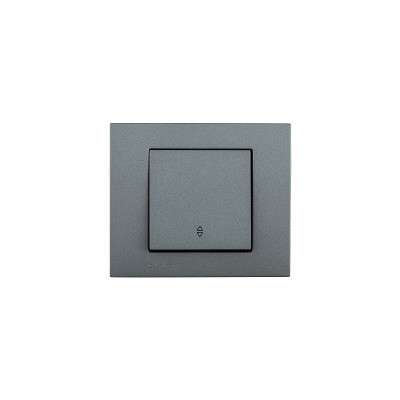 Intrerupator cap scara Grano ST Metalic fumuriu Ovivo 400-110200-209 foto